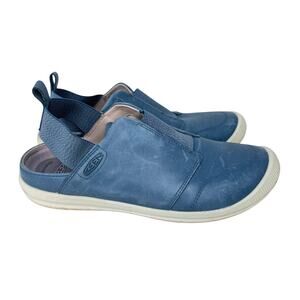 KEEN Lorelai II Slingback Shoes Womens US 8.5 Blue Upper Leather Slip-On 1024941